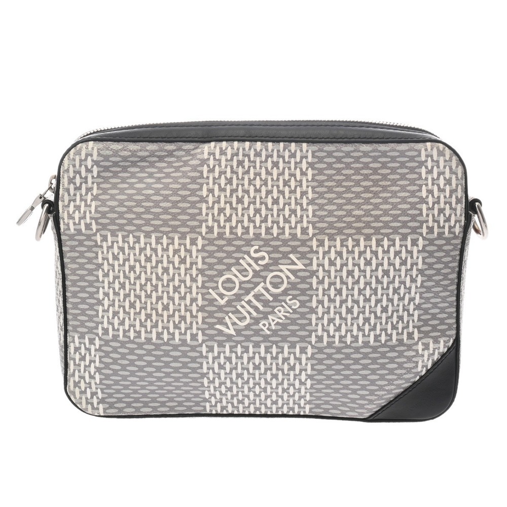 Louis Vuitton Graphite Black Trio Messenger Antarctica Shoulder Bag
